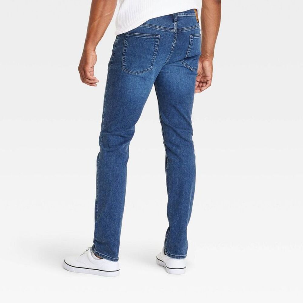 Goodfellow & Co - Men's Comfort Wear Slim Fit Jeans - Goodfellow & C Indigo - Picture 2 of 4